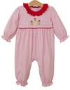 GINGERBREAD RUFFLE ROMPER