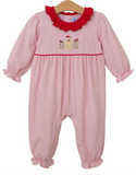 GINGERBREAD RUFFLE ROMPER