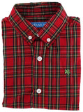 BUTTON DOWN - TARTAN