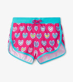 HATLEY GIRLS PINK SHIBORI SWIM SHORTS