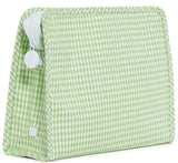ROADIE LARGE ZIP POUCH - GINGHAM LEAF