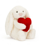 BASHFUL RED LOVE HEART BUNNY