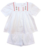 MATT EMBROIDERED SHORT SET - CHRISTMAS TREE