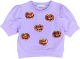 SEQUINED JACK - O - LANTERN SHIRT