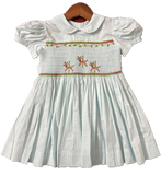 REINDEER SMOCKED BODICE DRESS