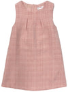 AMELIA SLEEVELESS TWEED DRESS - LIGHT PINK