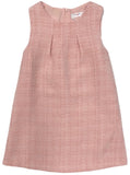 AMELIA SLEEVELESS TWEED DRESS - LIGHT PINK