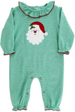 SANTA - GIRLS KNIT ROMPER