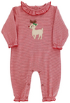 REINDEER GAMES - GIRLS KNIT ROMPER