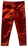 METALLIC RED LEGGINGS