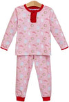 GIRLS MILK AND COOKIES RUFFLE LOUNGE SET