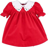 HOLLY JOLLY VELVET MILLER DRESS - RED