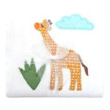 GIRAFFE APPLIQUE BURP CLOTH