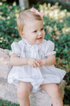 BABY GIRL BUBBLE - WHITE INGRID SWISS DOT