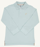 LONG SLEEVE PRIM AND PROPER POLO - OLD GREENWICH GREEN