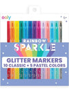 RAINBOW SPARKLE GLITTER MARKER ( SET OF 15 )