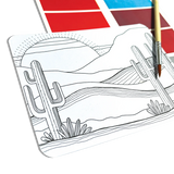 SCENIC HUES DIY WATERCOLOR ART KIT - DESERT GETAWAY