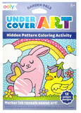 UNDERCOVER ART HIDDEN PATTERN COLORING ACTIVITY ART CARDS - GARDEN PALS