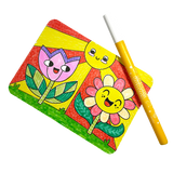 UNDERCOVER ART HIDDEN PATTERN COLORING ACTIVITY ART CARDS - GARDEN PALS