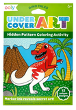 UNDERCOVER ART HIDEEN PATTERN COLORING ACTIVITY ART CARDS - DINO TALES