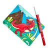 UNDERCOVER ART HIDEEN PATTERN COLORING ACTIVITY ART CARDS - DINO TALES