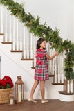 BETTS BOW DRESS WILSON PIER PLAID WITH RICHMOND RED BOWS
