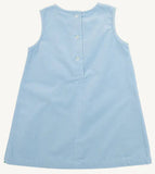 BLAKE BUTTON DRESS ( VELVETEEN ) BARRINGTON BLUE AND KIAWAH KELLY GREEN
