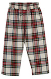 SHEFFIELD PANTS ( FLANNEL ) CHARLIE PLACE PLAID WITH GRANDISON RD. GRAY STORK