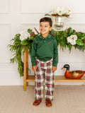 SHEFFIELD PANTS ( FLANNEL ) CHARLIE PLACE PLAID WITH GRANDISON RD. GRAY STORK