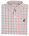 DEAN'S LIST DRESS SHIRT OLD TOWN TATTERSALL WITH GRIER GREEN STORK