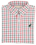 DEAN'S LIST DRESS SHIRT OLD TOWN TATTERSALL WITH GRIER GREEN STORK