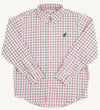 DEAN'S LIST DRESS SHIRT OLD TOWN TATTERSALL WITH GRIER GREEN STORK