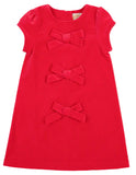 BETTS BOW DRESS ( VELVETEEN ) RICHMOND RED