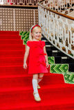 BETTS BOW DRESS ( VELVETEEN ) RICHMOND RED