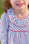 LONG SLEEVE RAMONA RUFFLE COLLAR DRESS OLD TOWN TATTERALL