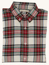 DEAN'S LIST DRESS SHIRT ( FLANNEL ) CHARLIE PLACE PLAID WITH GRANDISON RD. GRAY STORK