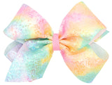 KING PASTEL TIE DYE SEQUIN BOW