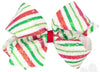 KING STRIPE PRINT SEQUIN HAIR BOW