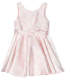 PINK POLKA - DOT SATIN DRESS