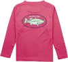 BOYS PERFORMANCE TEE LONG SLEEVE BASS - CAYENNE