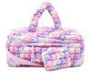 QUILTED SCUNCHIES LARGE DUFFLE BAG