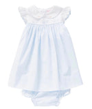 EMBROIDERED WHALE DRESS WITH BLOOMER