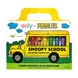 SNOOPY SCHOOL COLORING TRAVEL KIT