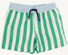 TURTLE BAY TRUNKS KIAWAH KELLY GREEN STRIPE WITH BUCKHEAD BLUE
