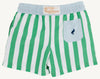 TURTLE BAY TRUNKS KIAWAH KELLY GREEN STRIPE WITH BUCKHEAD BLUE