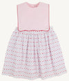 BRADY BUTTON - IN DOGWOOD DOT WITH PALM BEACH PINK