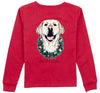 DECK THE PAWS LONG SLEEVE SHIRT - CABERNET