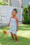 MILLIE DAY DRESS BOW AND BERRY WITH RICHMOND RED AND WORTH AVENUE WHITE