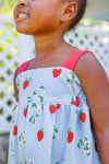 MILLIE DAY DRESS BOW AND BERRY WITH RICHMOND RED AND WORTH AVENUE WHITE