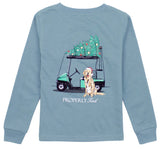 BOYS SANTA CADDY LONG SLEEVE STEEL BLUE